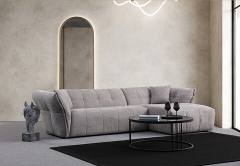 Coltar, Atelier del Sofa, 560ARE1240, Cadru: Lemn de fag/PAL, Gri deschis
