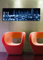 Tablou decorativ cu lumina LED, 3090DACT-6, Canvas, 30 x 90 cm, Multicolor