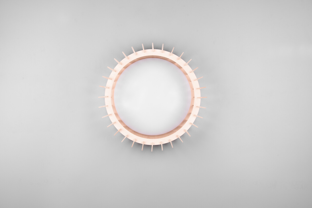 Plafoniera Monte, RL, 40x14 cm, 16.5W, 1x SMD, plastic, alb/natur