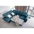 Coltar extensibil stanga 4 locuri ELTAP, LT-38SAV, Noble, 255x201x100 cm, lemn/poliester, albastru inchis