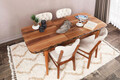 Set scaune 2 piese, Nmobb , Elma 701, Lemn, Nuc / Bej