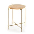 Masuta de cafea, Cerritos, Shb-004-A, 46x56x46 cm, Lemn, Aur / Natural