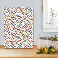 Tocător de sticlă, Hermia, 400FLR1341, Curățare ușoară, Multicolor