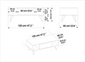 Masuta de cafea, Locelso, Mistico, 120 x 45.6 x 60 cm, pal melaminat, nuc/alb