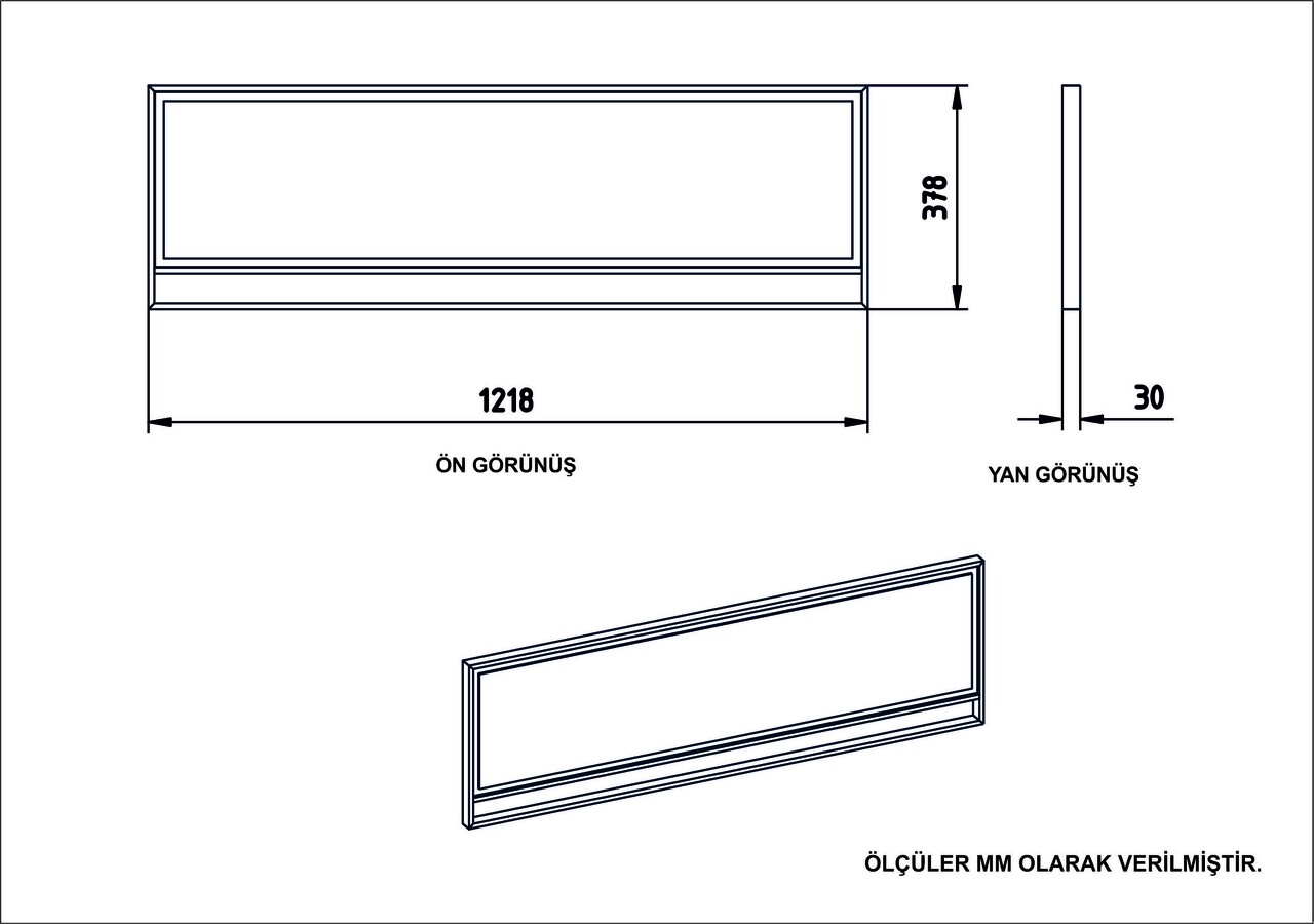 Set Bufet Si Oglinda Polka Aynali White, Hadley, 180 X 47.3 X 75 Cm/121.8 X 37.8 X 3 Cm, Auriu/negru