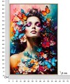 Tablou decorativ Marty -A, Mauro Ferretti, 62x92 cm, lemn de pin/canvas pictat si lacuit, multicolor