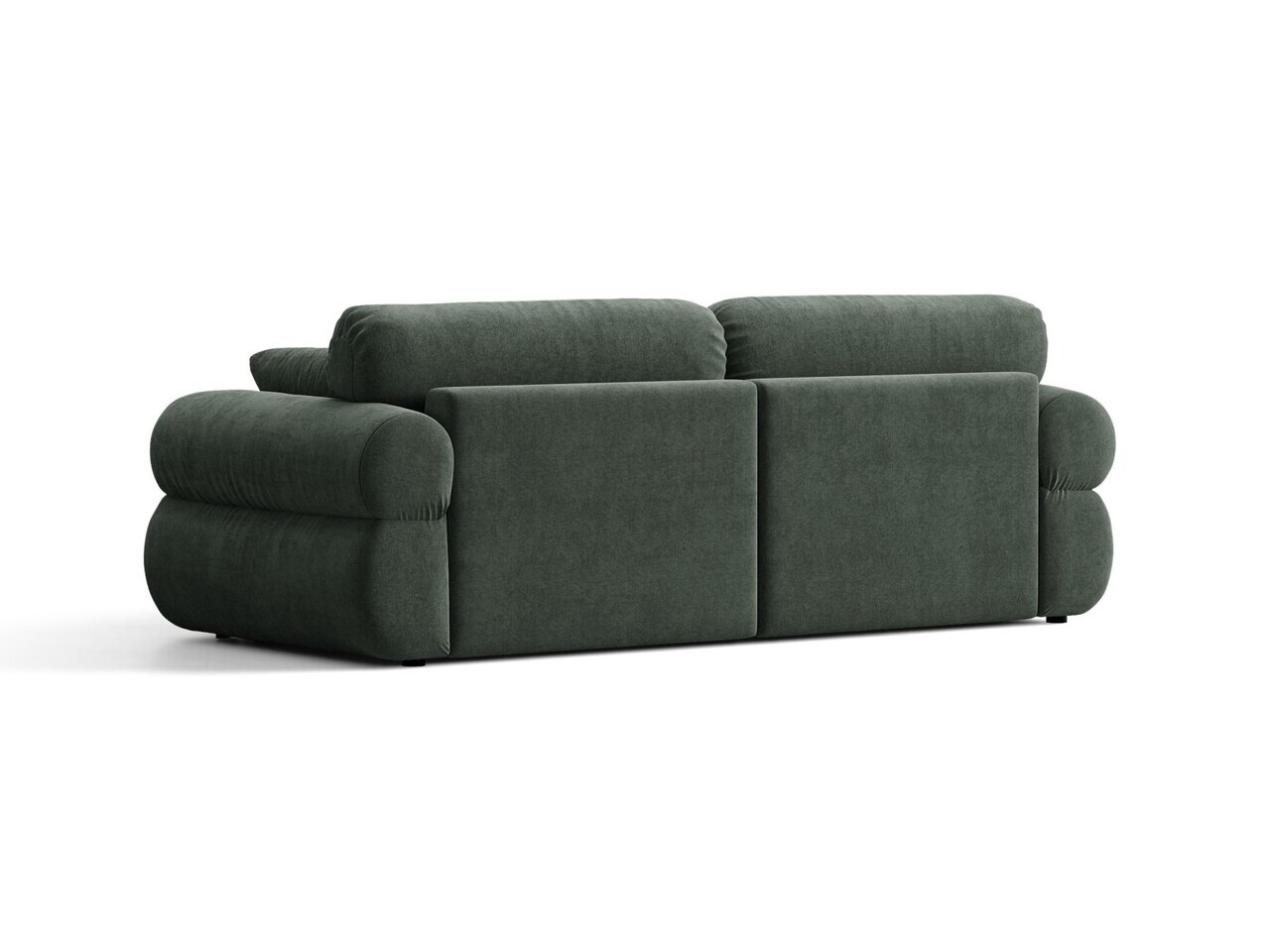 Canapea 3 locuri, Ophelia, Micadoni Home, 217x100x84 cm, tesatura structurata, verde muschi — imaginea 4