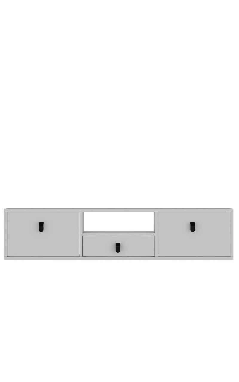 Comoda TV, Hanah Home, 1309-DROP-1, 140x30x30 cm, PAL , Alb - view 3