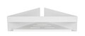 Etajera de colt pentru baie Genova, Wenko, 36x17x8 cm, inox, alb