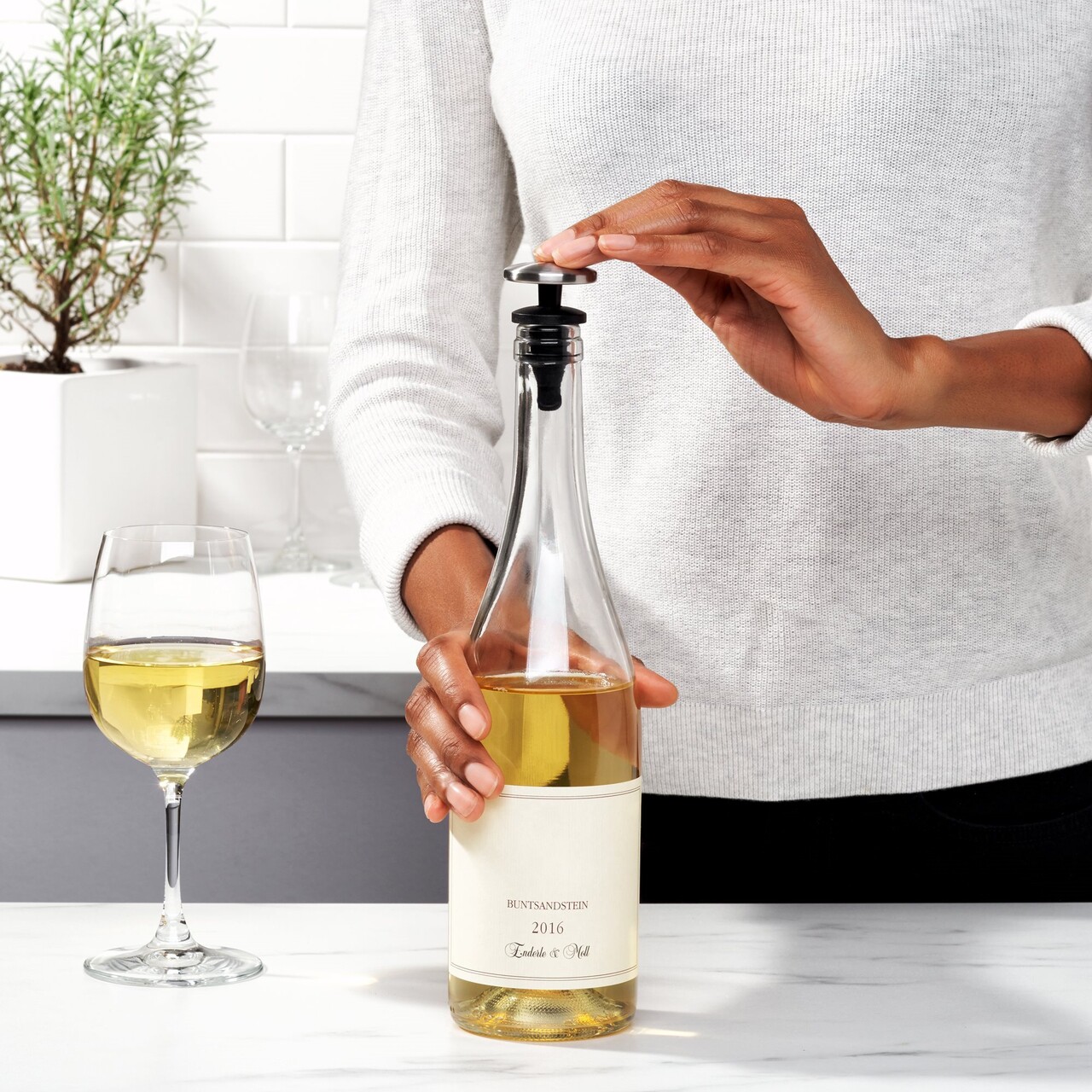 Set 2 dopuri pentru vin, "SteeL" - OXO - imagine 13