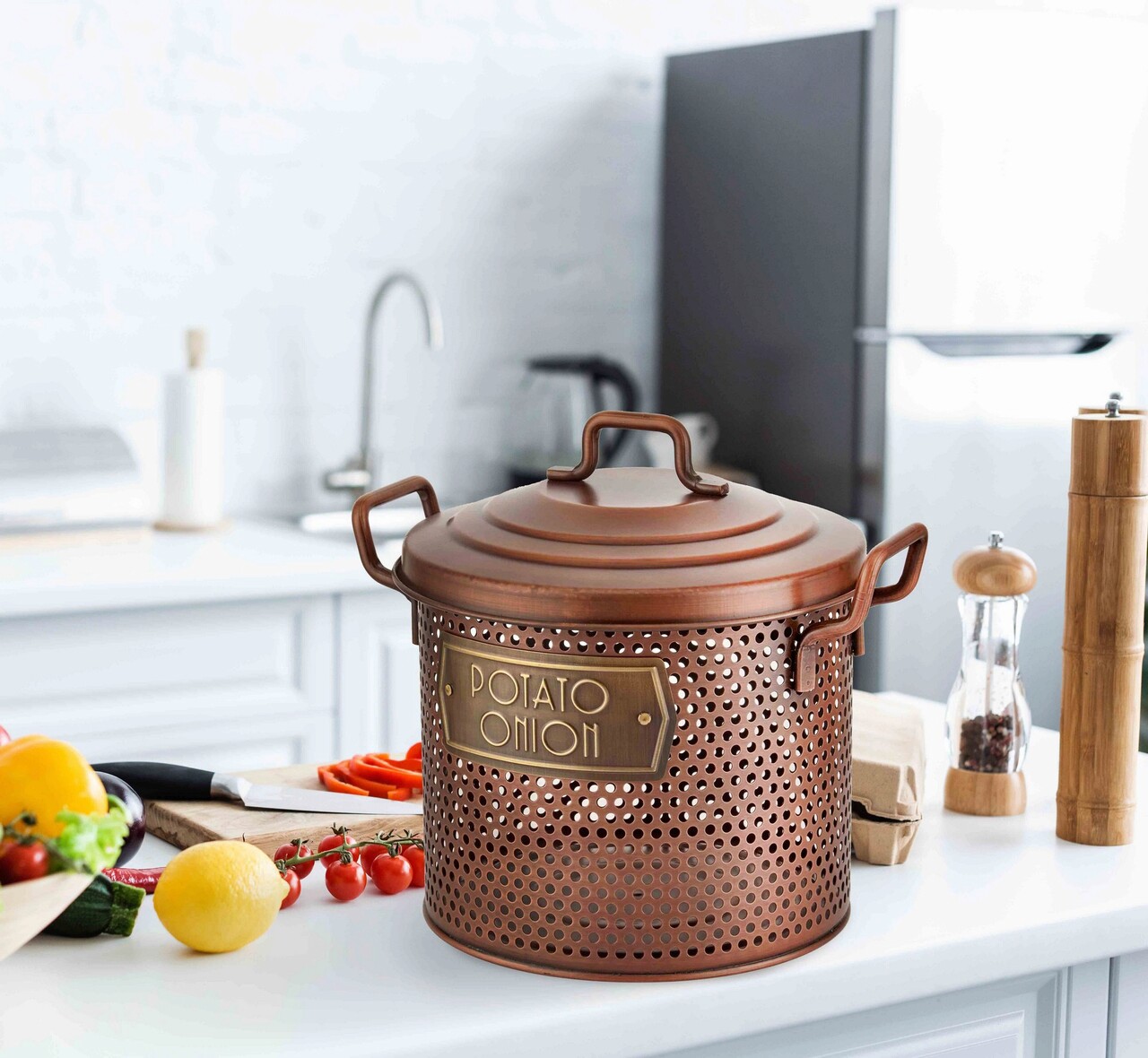 Cutie depozitare, Mia, 280TMA1597, 30 x 30 cm, Cupru