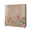 Dulap pentru haine, Vella, Loni 4 -915, 180x192x52 cm, PAL, Sonomo