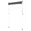 Marchiza pentru geam Window L, 300x120 cm, aluminiu/otel, alb/gri