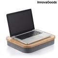 Masa portabila pentru laptop cu spatiu de depozitare Larage InnovaGoods, 33x40.5 cm