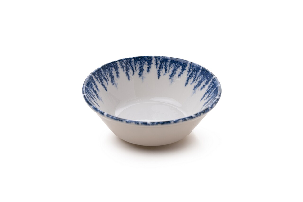 Set de cină (12 piese), L'essentiel Maison, 430KSV8963, Bol: 14 x 14 x 4,5 cm (4 bucăți), Albastru/Alb - view 4