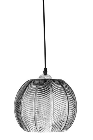 Lustra, Bloomingville, Adar, 1 x E27, 22x20 cm, sticla, gri