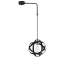 Lustra, Opviq, 892OPV1540, Fier, Negru/Nichel