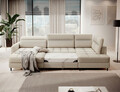 Coltar extensibil stanga 4 locuri ELTAP, LT-18MAN, Berrto, 306x165x100 cm, lemn/poliester, bej