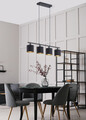 Lustra Tommy, RL, 75x12x150 cm, 28W, 4x E14, metal, negru mat