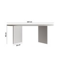Masuta de cafea, Rotexa, Leo Large, 110x42x60 cm, MDF , Alb