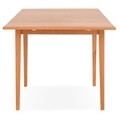 Masa dining extensibila, Shangai, 80/140 x 80 x 76.5 cm, MDF, maro
