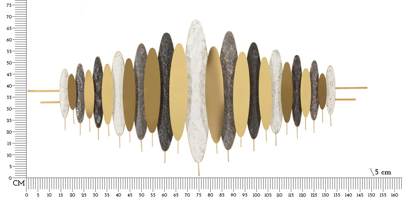 Decoratiune de perete Oligram, Mauro Ferretti, 149x5x70 cm, fier, multicolor - 1 | YEO