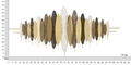 Decoratiune de perete Oligram, Mauro Ferretti, 149x5x70 cm, fier, multicolor