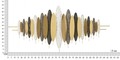 Decoratiune de perete Oligram, Mauro Ferretti, 149x5x70 cm, fier, multicolor