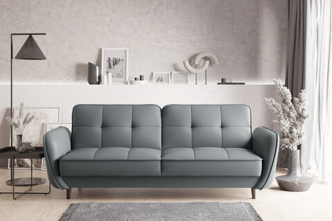 Canapea extensibila 3 locuri ELTAP, SO-BEL-100SAV, Bellis, 220x90x83 cm, lemn/poliester, gri