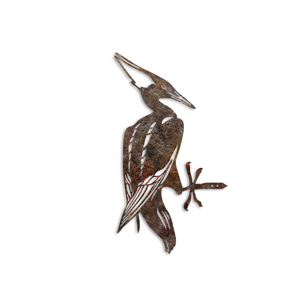 Obiect decorativ de grădină, Bird On The Branch 10, 22x40 cm, Maro - imagine 4