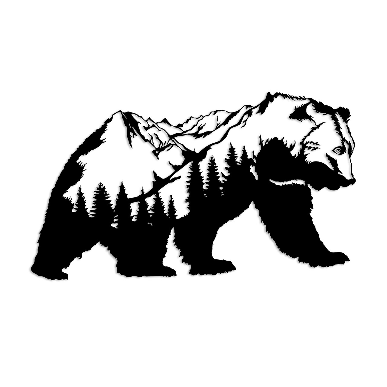 Decoratiune de perete, Orso-1, (Grosime: 1,5 mm), Negru - view 6