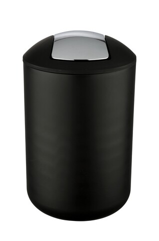 Cos de gunoi, Wenko, Brasil L Black, 19.5 x 31 cm, 6.5 L, plastic, negru 19.5
