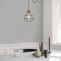 Lustra Tellini MR - 1002, Opviq, 65 x 25 x 110 cm, 1 x E27, 100W, negru