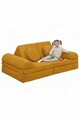 Canapea extensibilă pentru copii, Atelier del Sofa, 326NYR1114, Galben mustar