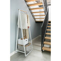 Suport pentru haine, Brabantia, Linn Compact, 57x60.6x190 cm, otel, alb