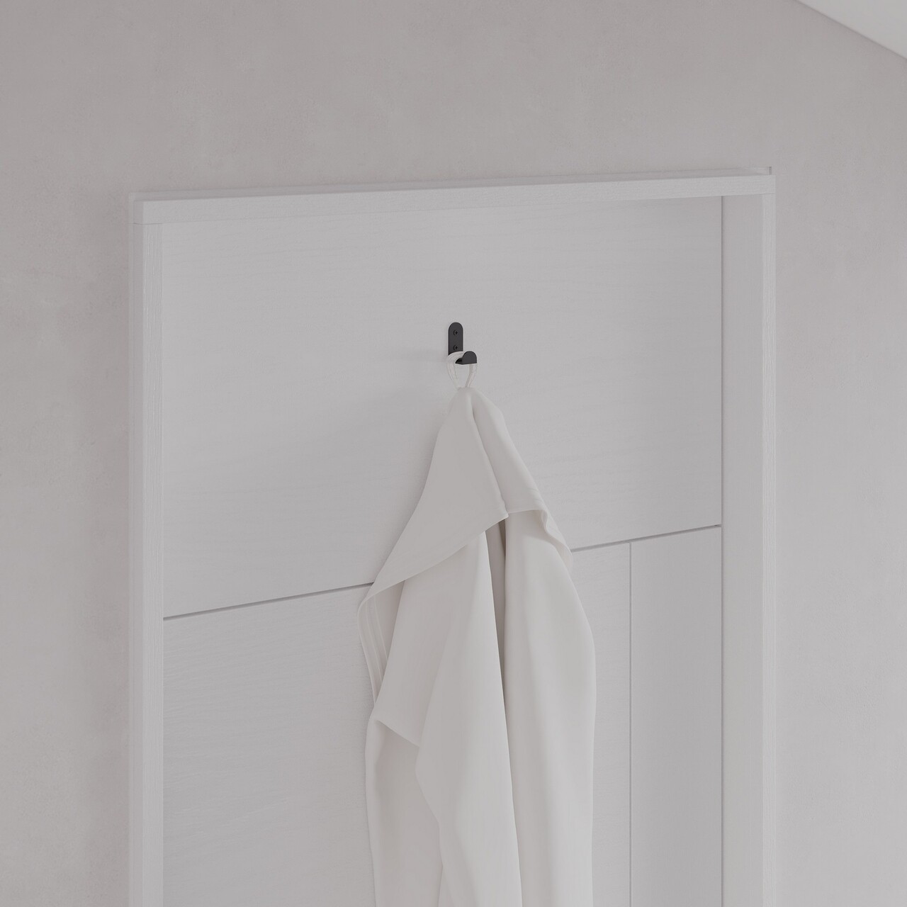 Cuier de perete, Leny Metal Hanger Single, Fier vopsit static, Negru - view 9