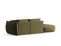Canapea modulara 3 locuri cotiera stanga, Chris-184, Micadoni Home, 315x100x80 cm, catifea, verde deschis