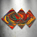 Set 4 tablouri decorative, 4MDF10566658, MDF, Imprimat UV, Multicolor