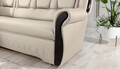 Coltar extensibil stanga 3 locuri ELTAP, L-055, Lord, 243x180x112 cm, lemn/poliester, crem/negru