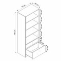 Dulap multifunctional, Hanah Home, Valento, 70x180x40 cm, Piatră Lunii / Travertin