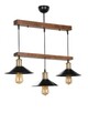 Lustra, Luin, 534LUN3408, Lemn, Maro / Negru