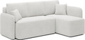 Coltar extensibil dreapta 3 locuri ELTAP, Hadson, 206x150x89 cm, lemn/poliester, alb