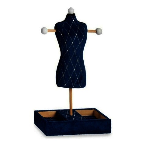 Suport pentru bijuterii josephine, gift decor, 24 x 12 x 40 cm, lemn/catifea