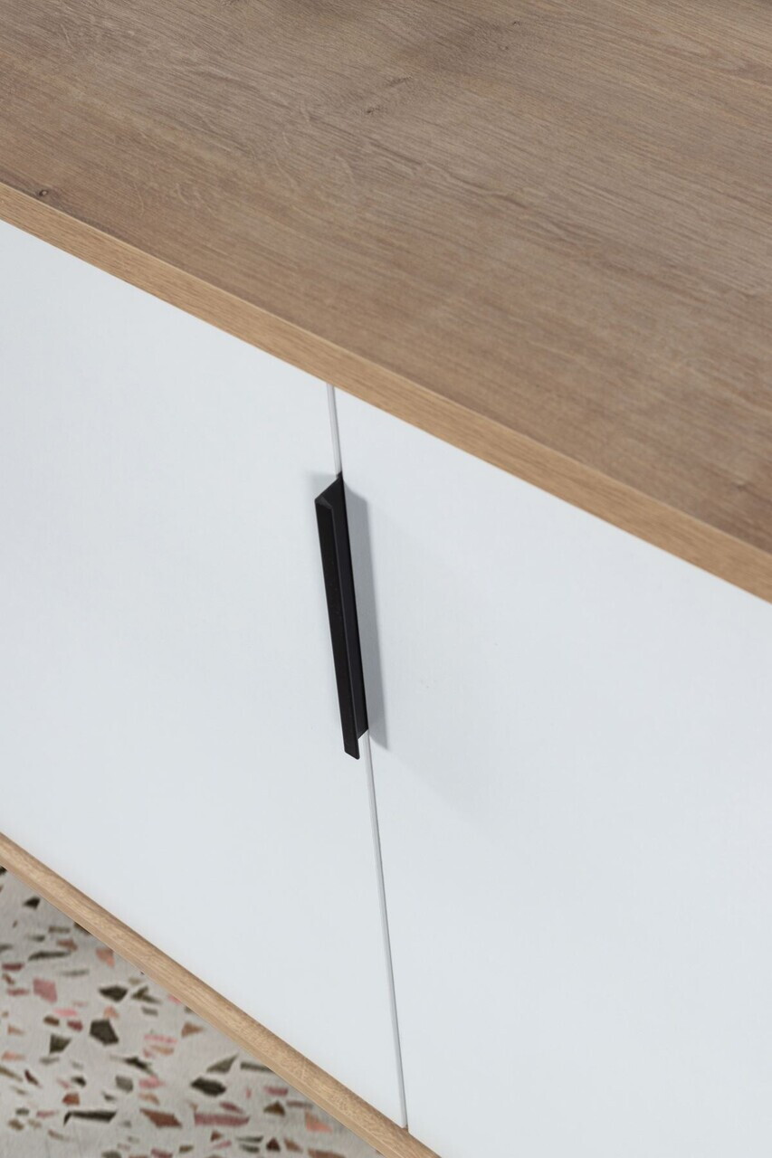 Consola, Hanah Home, Sırma 4815, 180x82x44 cm, PAL, Stejar Safir / Alb — imaginea 5