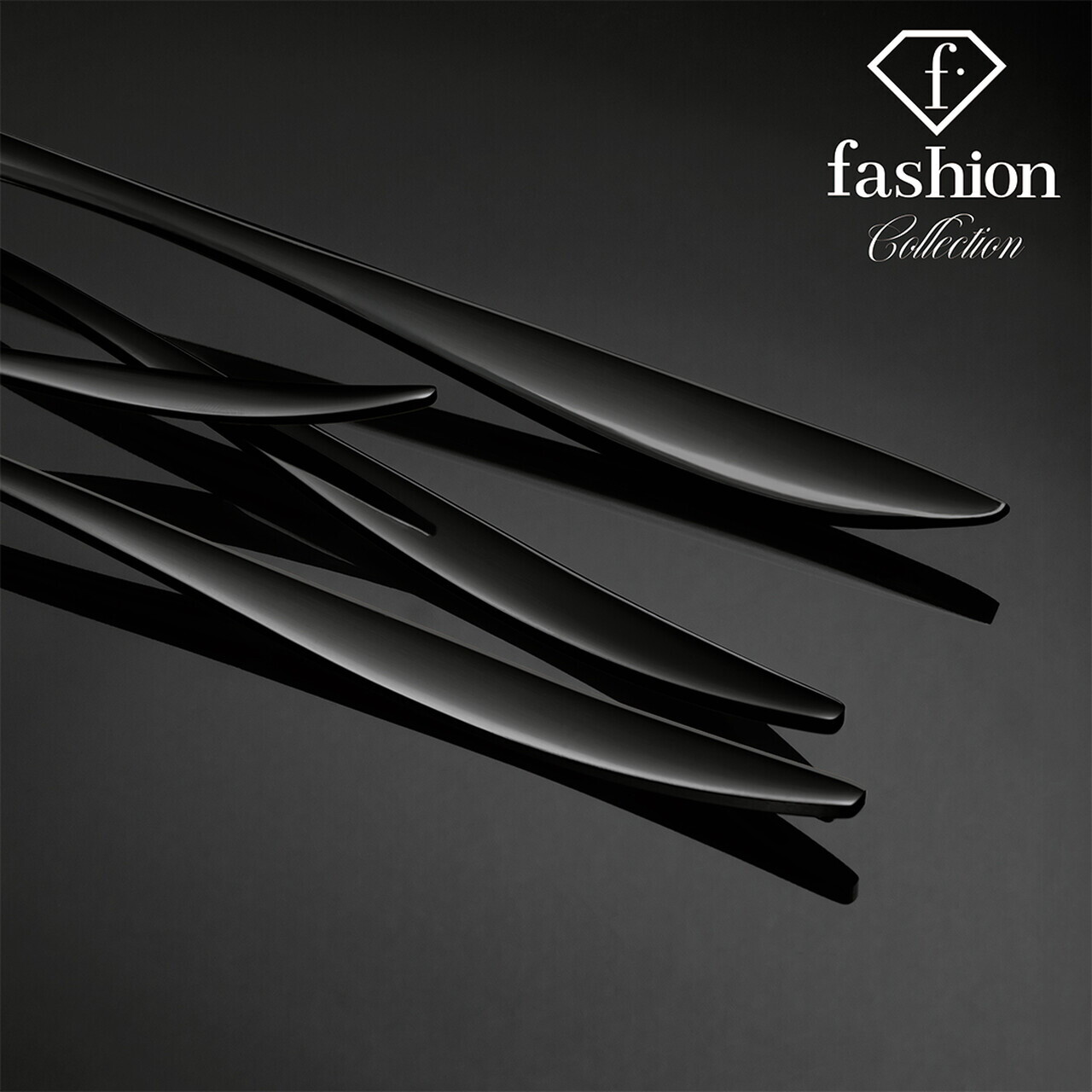 Set tacamuri pentru 6 persoane, 24 piese, Fashion TV, inox, negru - view 8