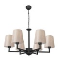 Lustra, Opviq, 892OPV1499, Metal, Negru / Crem