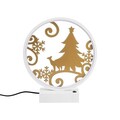Lampa de masa, Shadow, 526SHD1141, Metal, Alb/Auriu