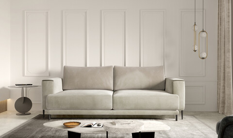 Canapea extensibila 4 locuri ELTAP, SO-DAL-18SO, Dalia, 248x84x95 cm, lemn/poliester, bej