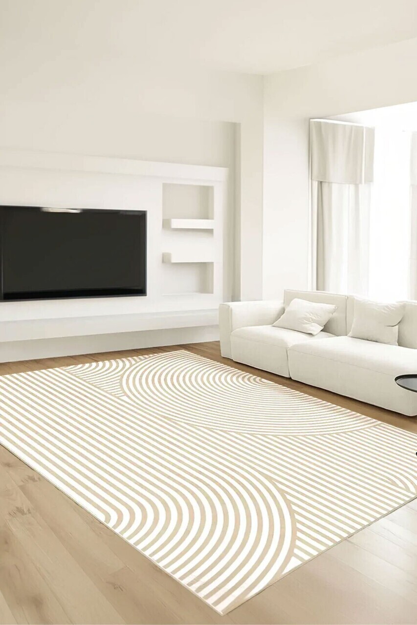 Covor, CLR-7301-HALI-7, 80x300 cm, Poliester, Bej