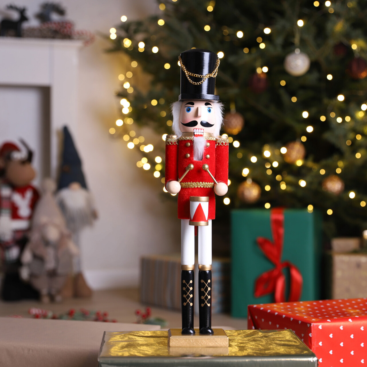 Decoratiune Spargatorul de nuci Nutcracker Homla 50 cm lemn multicolor